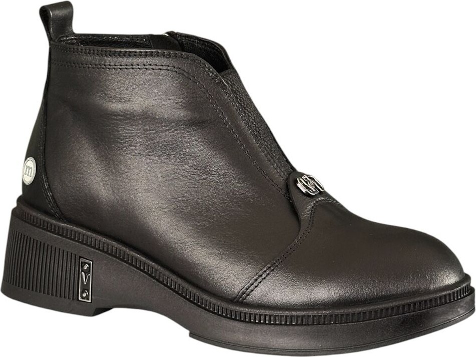 Mammamia D26KB-8215-B Siyah Kadın Comfort Deri Bot