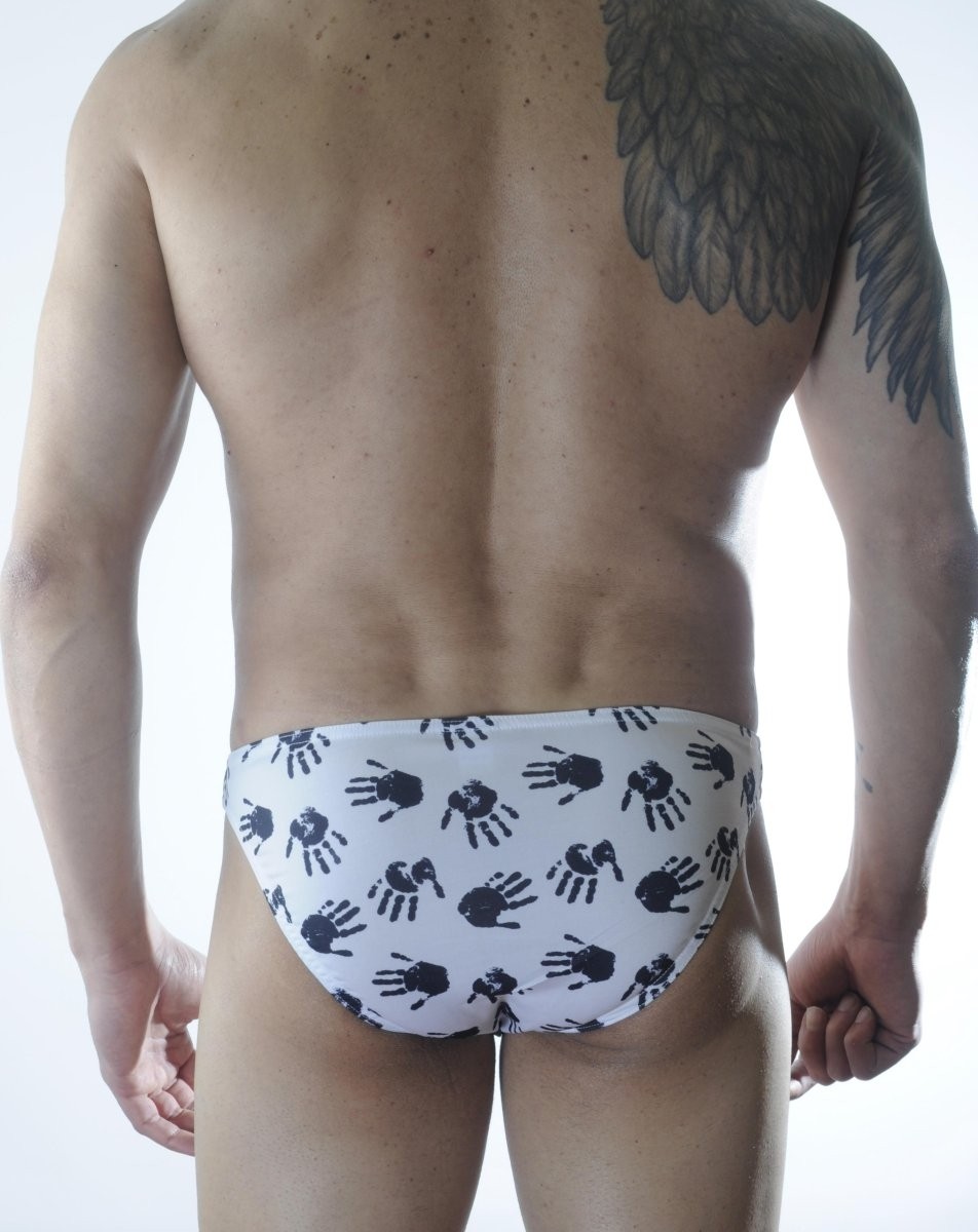 İkikareshop Erkek El Desenli Slip Iç Çamaşırı görsel 2