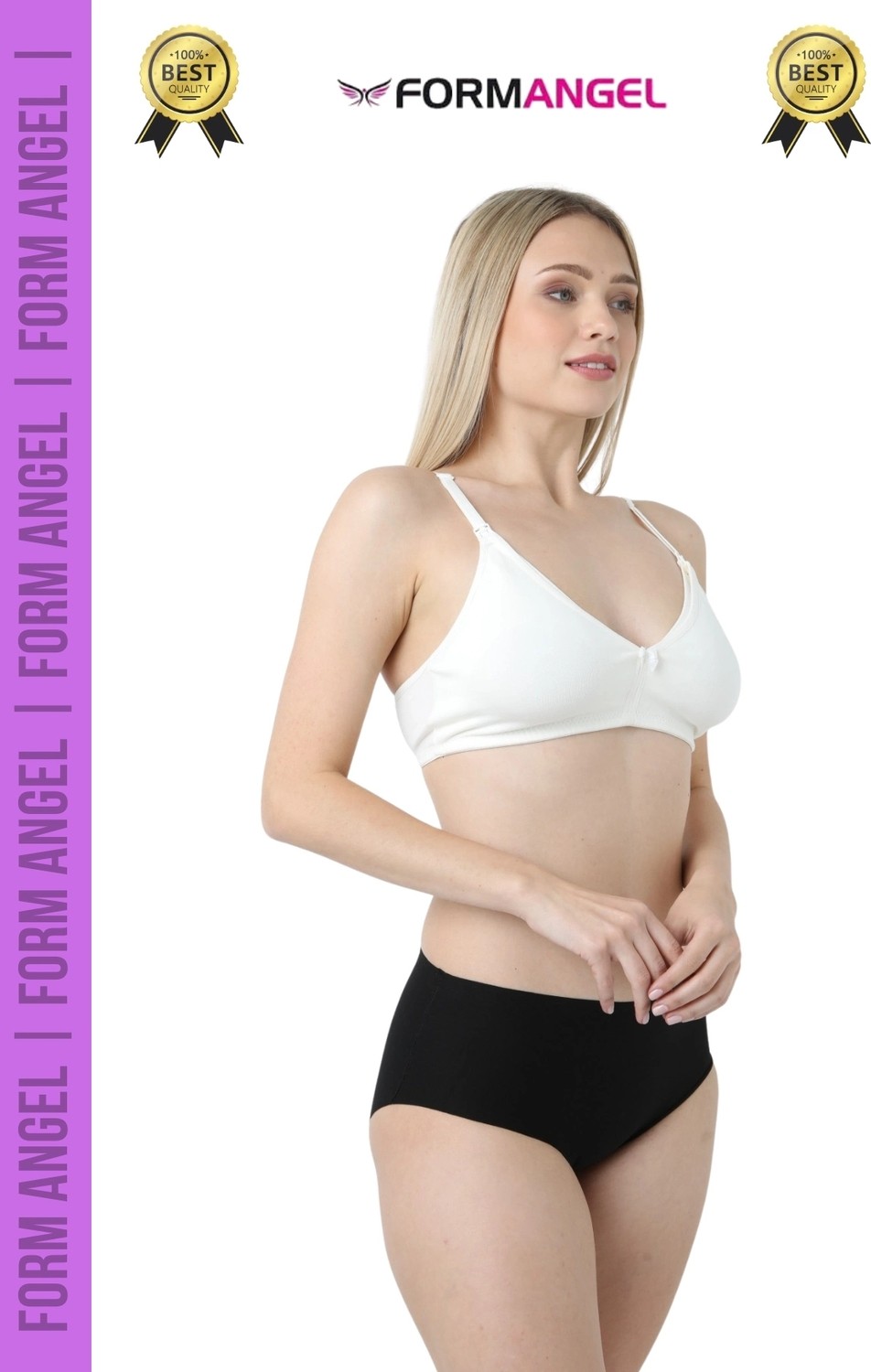 Carlburn #emzirmesütyeni Balensiz Desteksiz Klipsli %100 Pamuk Dikişsiz Hamile Lohusa Emzirme Sütyen - 5 Adet görsel 2