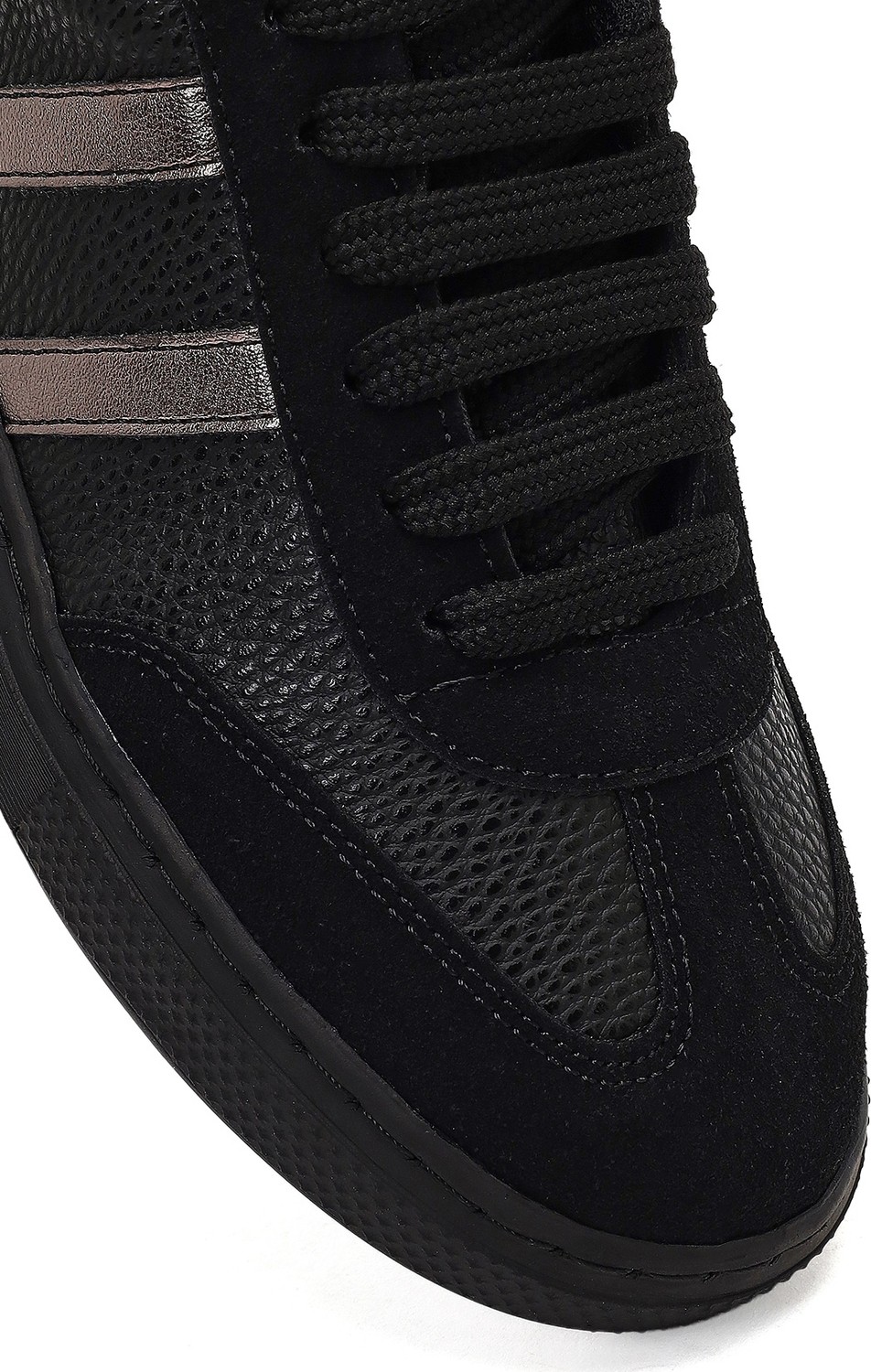 Derimod Kadın Siyah Bağcıklı Kalın Tabanlı Sneaker AF168001SK görsel 7