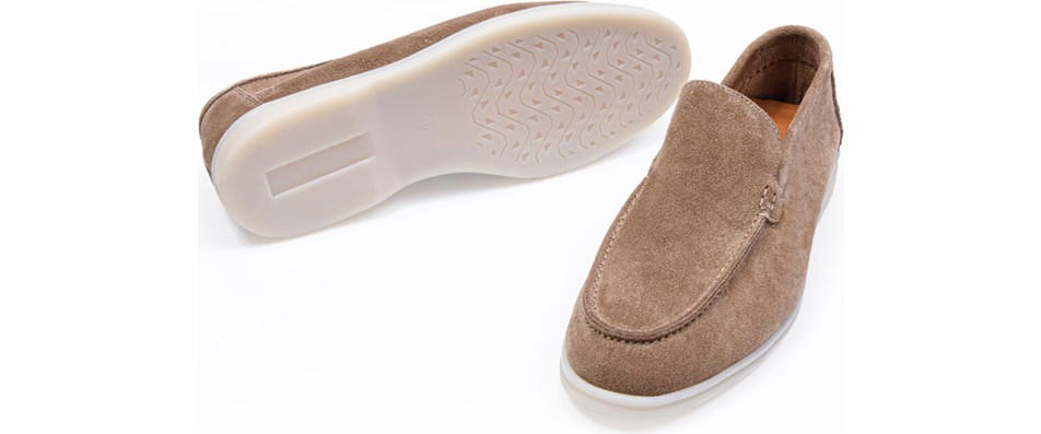 Vantaggio Shoes Erkek Loafer Ayakkabı %100 Hakiki Deri Süet Taban Düz Model görsel 7