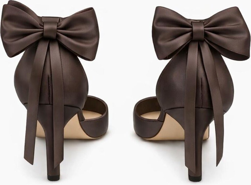 Craft Moda Fiyonklu Bilekten Bantlı Ince Topuklu Stiletto Kadın Ayakkabı görsel 4