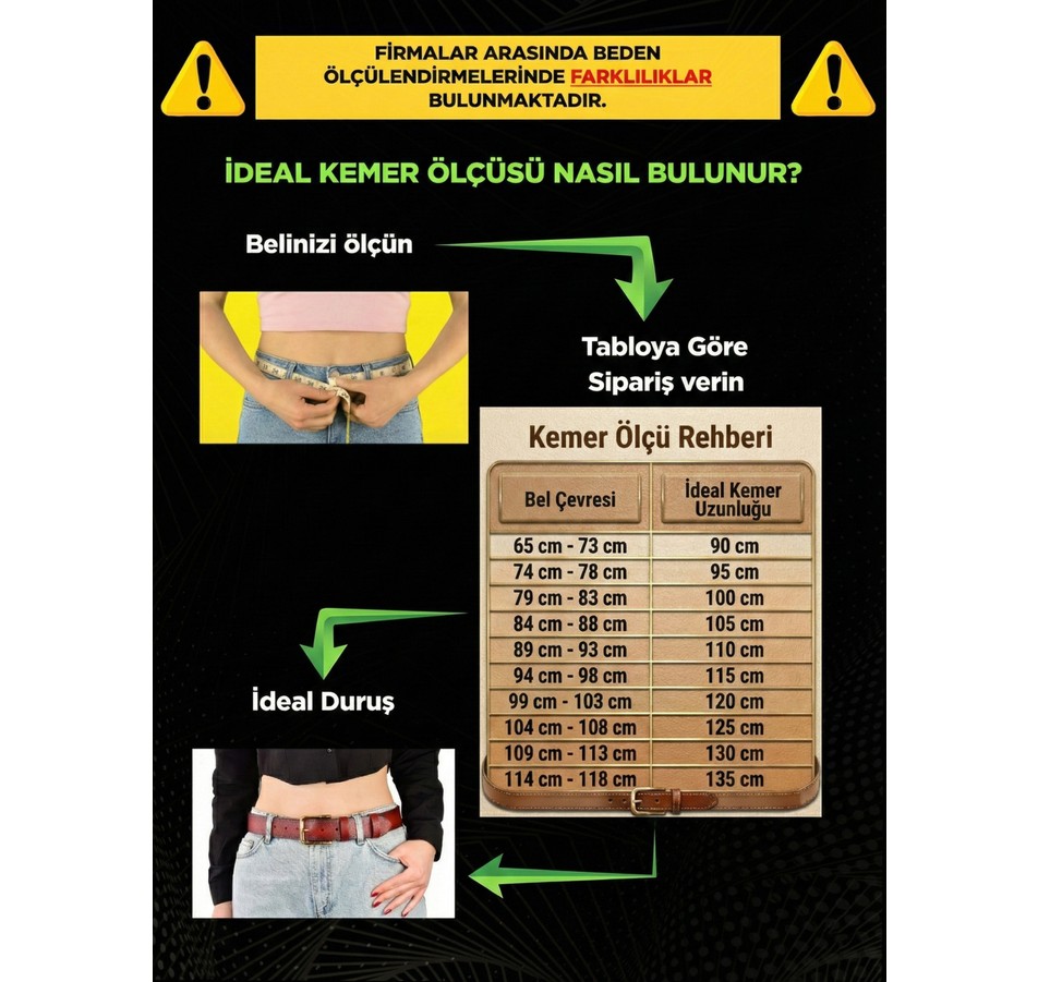 GoDeri Deri, Renk Tokalı Ince 2 cm Açık Kahverengi Kadın Kemeri; Elbise, Pantolon Kemeri_dikd görsel 8