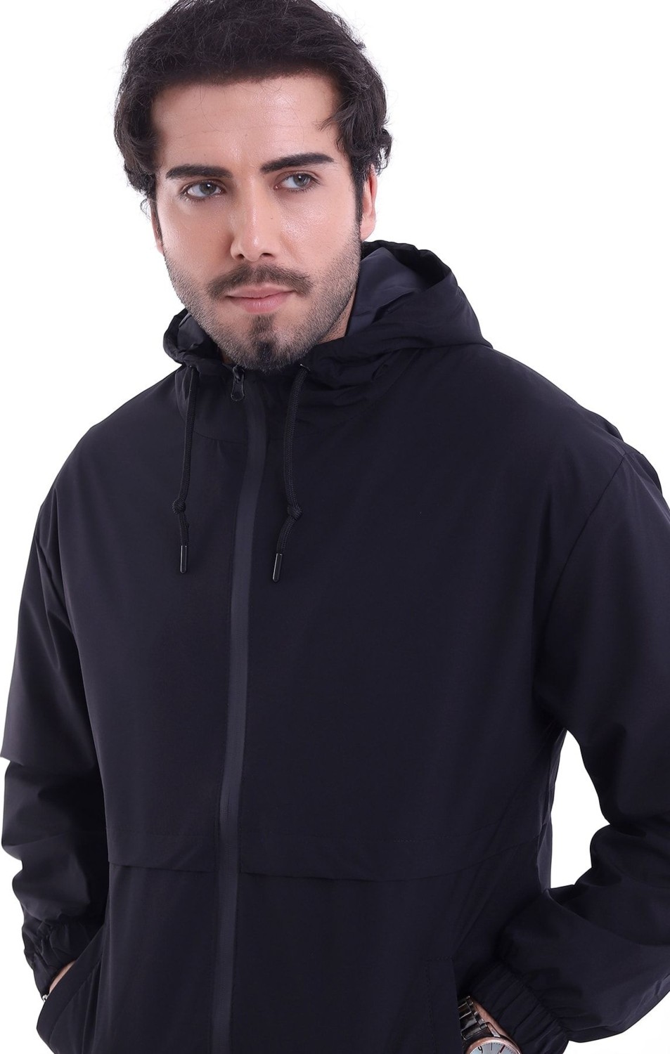 Garen Erkek Baharlık Su Itici Yağmurluk Kapüşonlu Waterproof görsel 4