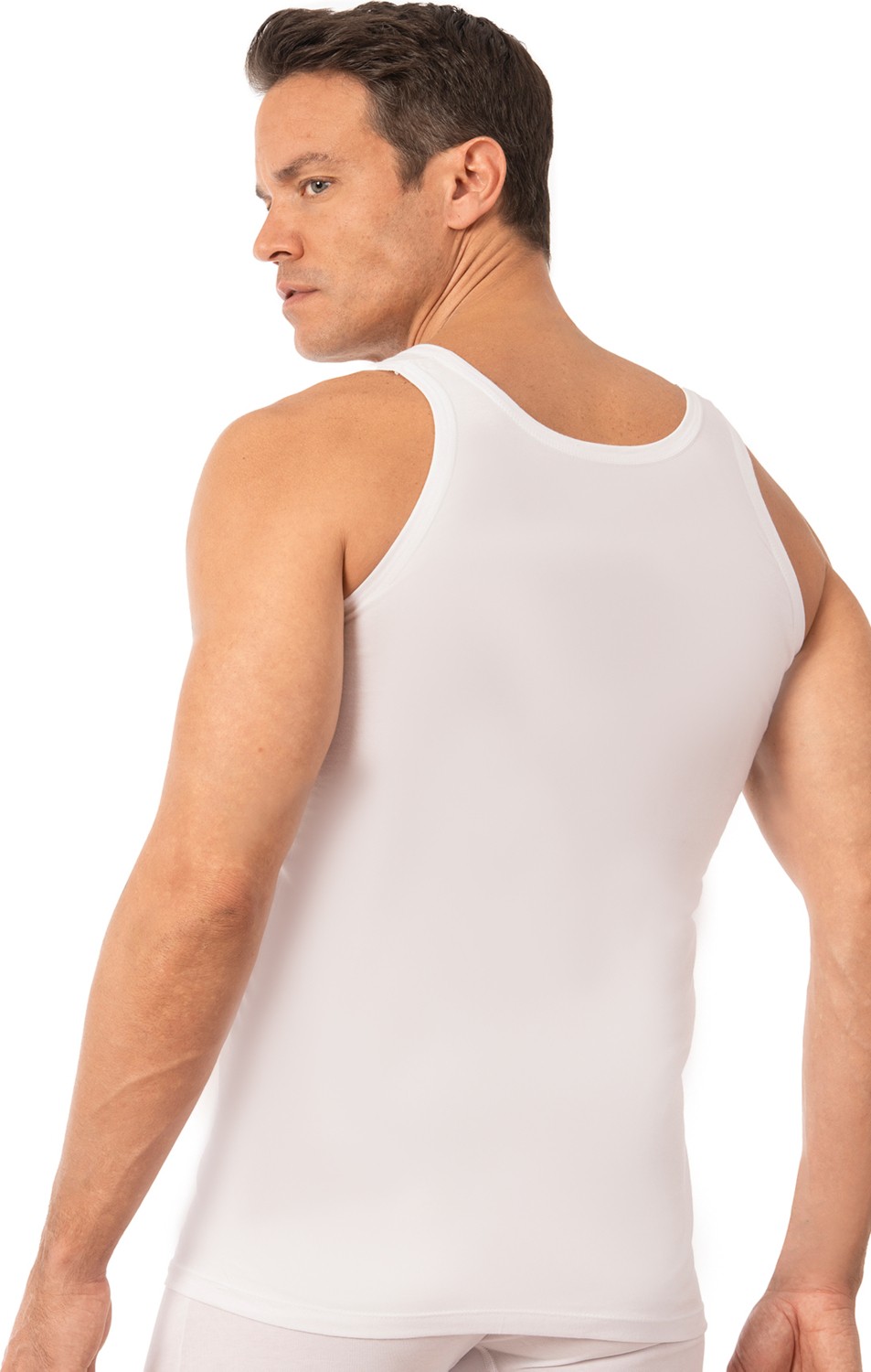 Özkan Underwear Özkan 0050 2'li Paket Erkek Pamuklu Süprem Esnek Rahat Kalın Askılı Atlet görsel 2