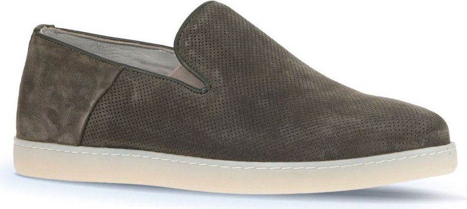 Bueno Shoes Haki Süet Baskılı Erkek Loafer 07MA21884000 görsel 2