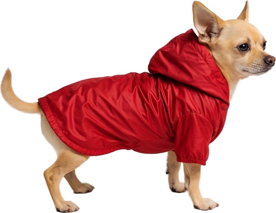 Aesco Mpz Pets Kırmızı Fileli Yağmurluk S