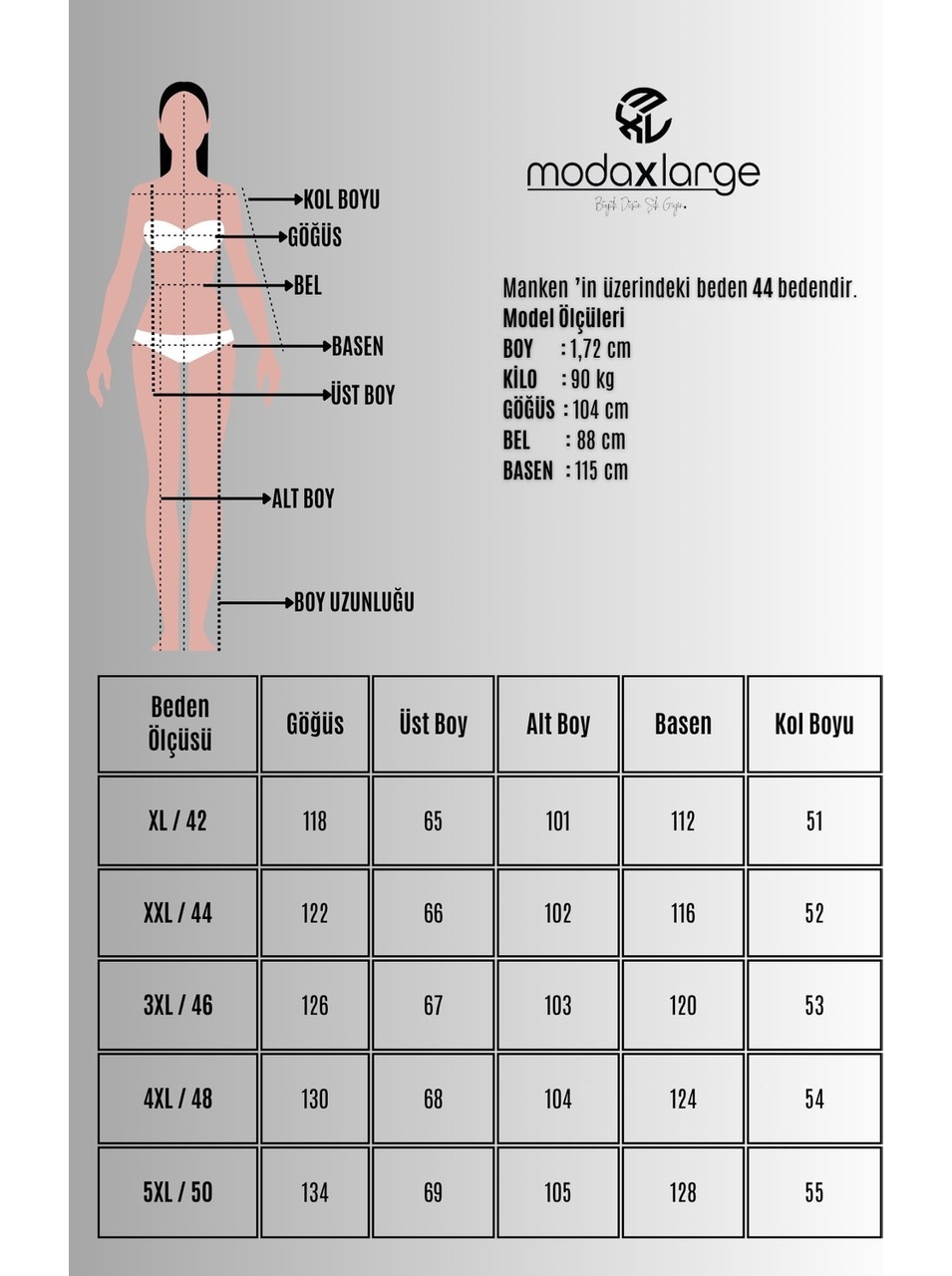 Koza Butik Kadın Büyük Beden Uzun Kollu Yarım Fermuar Detaylı Eşofman Takımı 8294-27 görsel 8