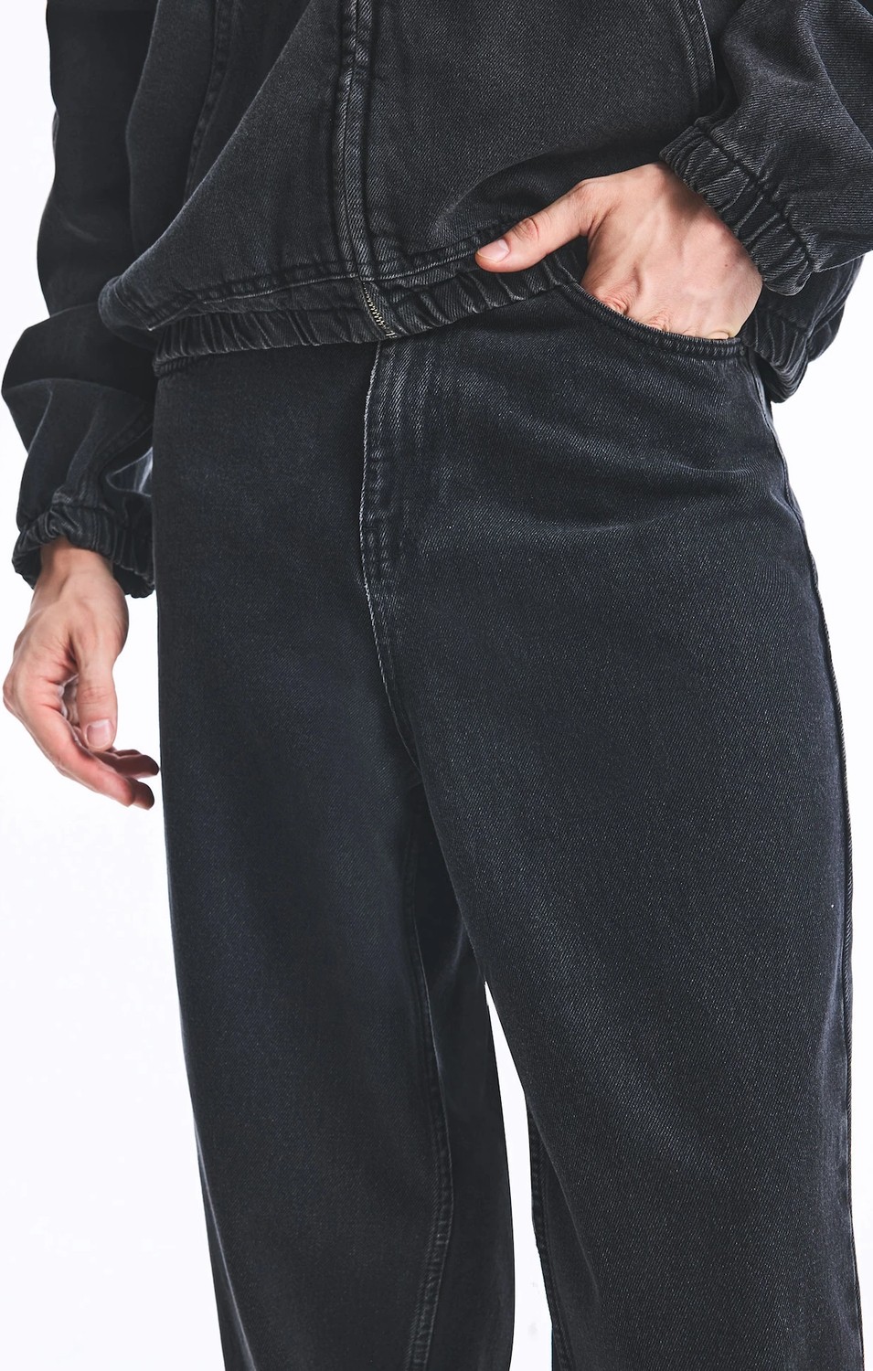 DeFacto %100 Pamuk Süper Baggy Fit Pantolon H1697AX26SP görsel 4