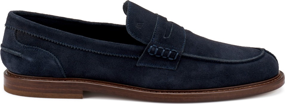Frau Erkek Oxford ( Klasik) 76D0 Frau Suede Blu