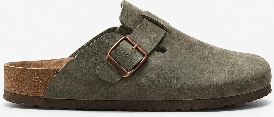 Sivarro Unisex Boston Krem Kapalı Burun Terlik Rahat Taban Günlük Ev & Dış Mekan Konforlu Şehir Terliği