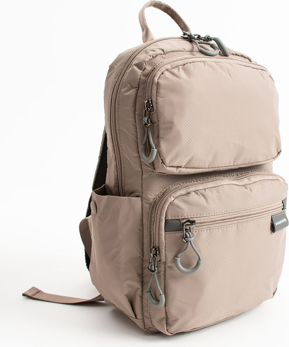 Sanmorris Unisex Suya Dayanıklı Paraşüt Kumaş 5 Bölmeli Laptop Bölmeli Seyahat ve Okul Çantası 6032 görsel 6