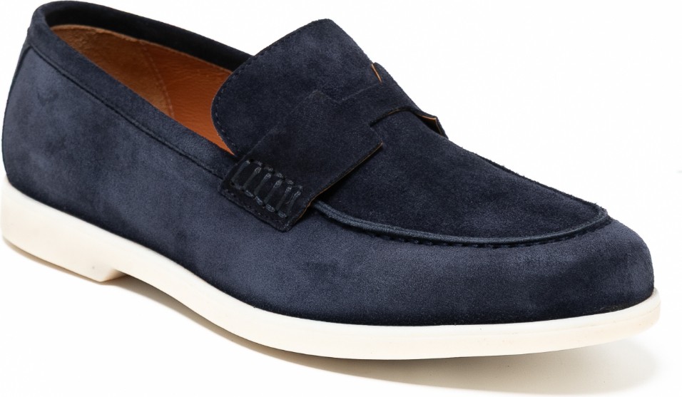Giuseppe Mengoni Erkek Oxford ( Klasik) MO-16500A250-16500 Giuseppe Mengoni Güçlü Lacivert Süet görsel 2