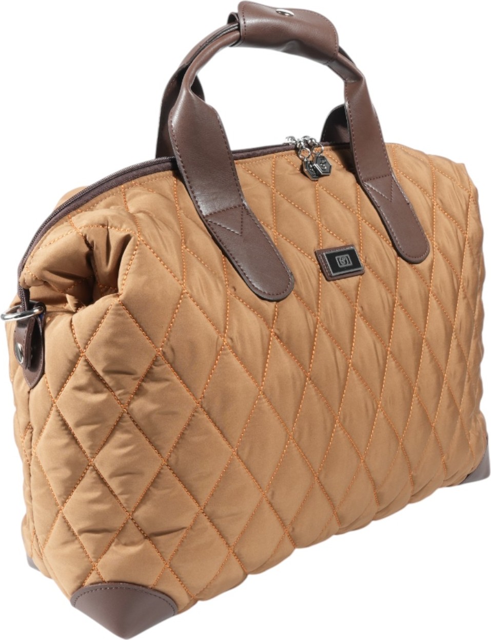 Silver & Polo Silver Polo Bej - Kahve Memory Kadın Seyahat Çantası SP1141 görsel 2