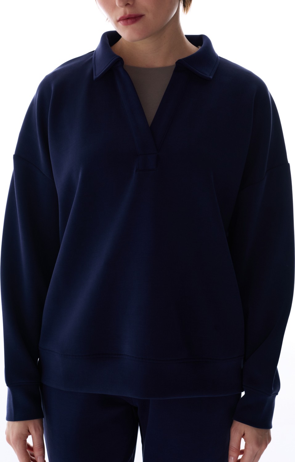 Penti Lacivert Polo Yaka Modal Sweatshirt görsel 3