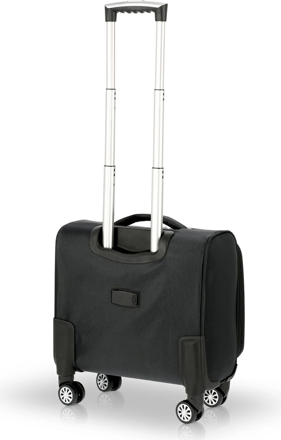Pilot Valiz Küçük Boy Valiz Kabin Valiz 4 Teker Valiz Laptop Gözlü 45X40X25CM Siyah görsel 2
