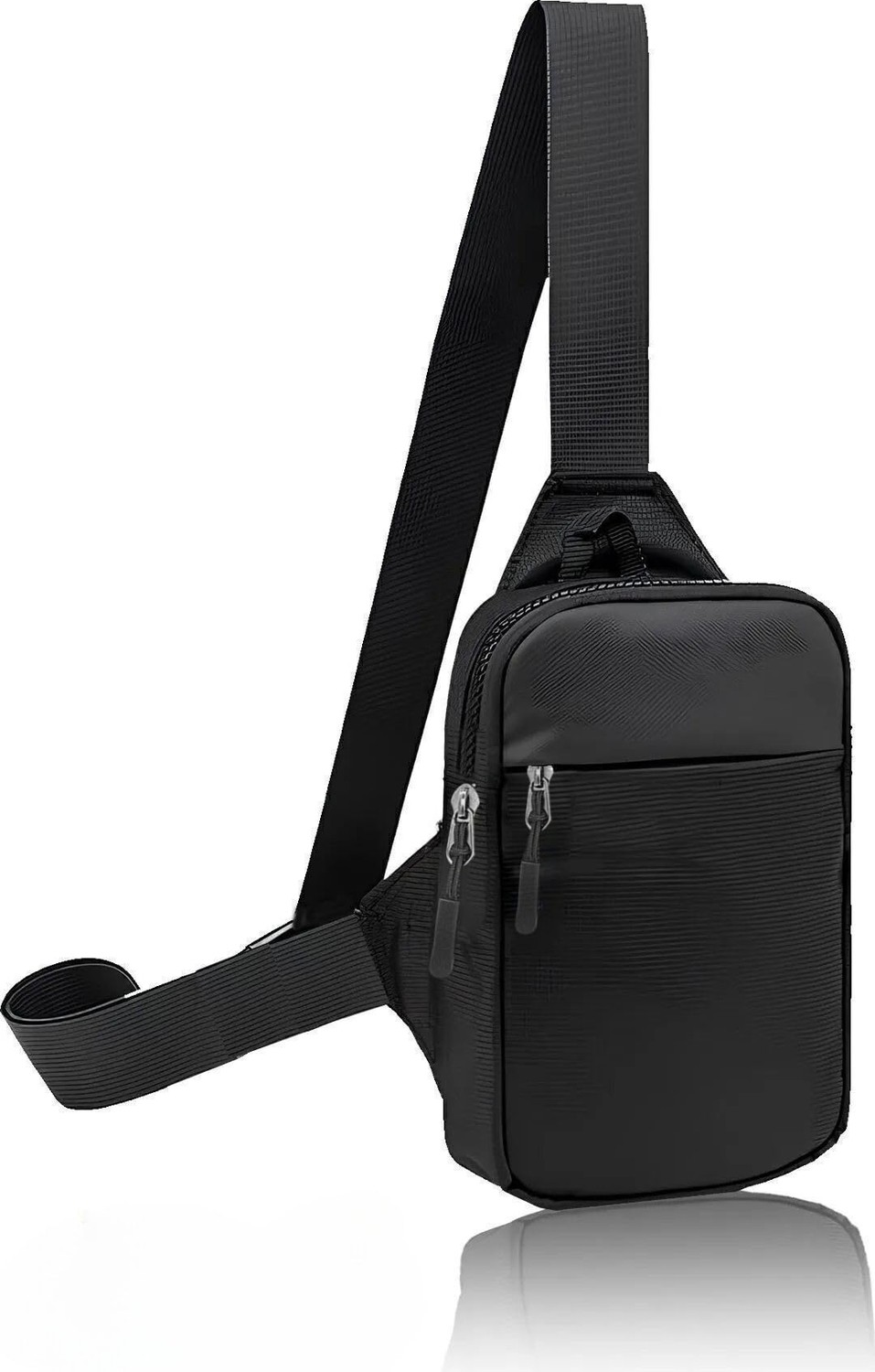 1001 Unisex Siyah Suya Dayanıklı Çapraz Askılı Bel Omuz Çanta Göğüs Bodybag, Impertex Kumaş, Ç