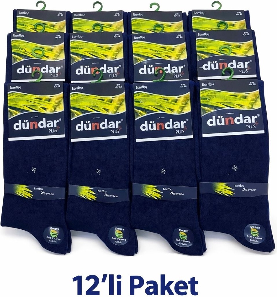 Dündar 12'li Bambu Erkek Çorap Dikişsiz Solmaz görsel 5