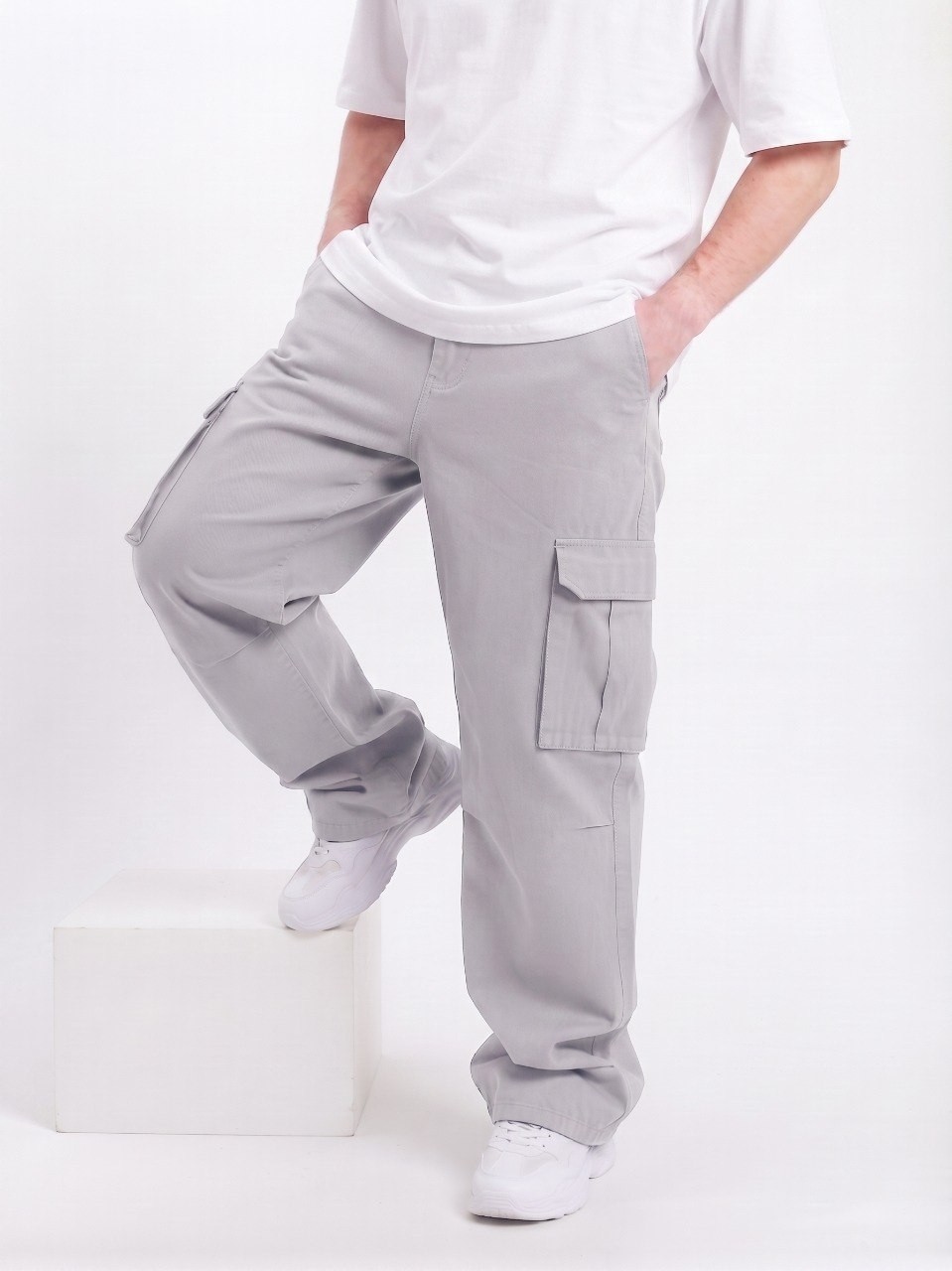 Wkm Erkek Gabardin Baggy Fit Kargo Pantolon görsel 6