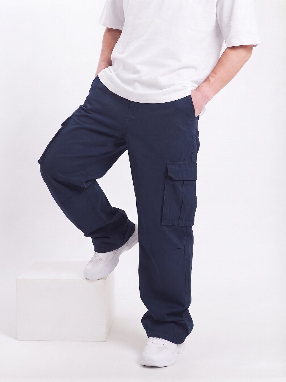 Wkm Erkek Gabardin Baggy Fit Kargo Pantolon görsel 2