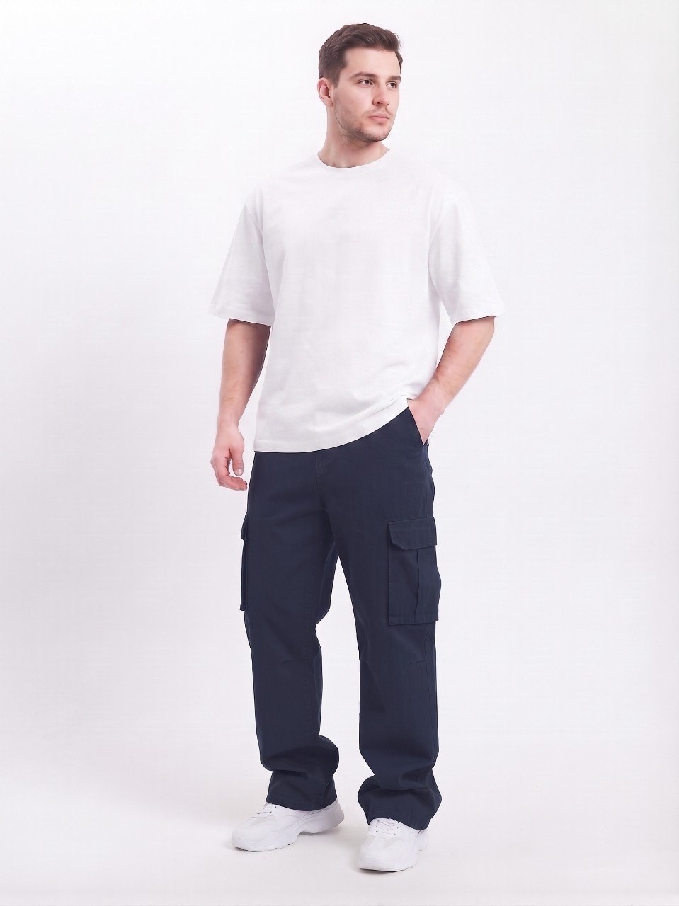 Wkm Erkek Gabardin Baggy Fit Kargo Pantolon görsel 3