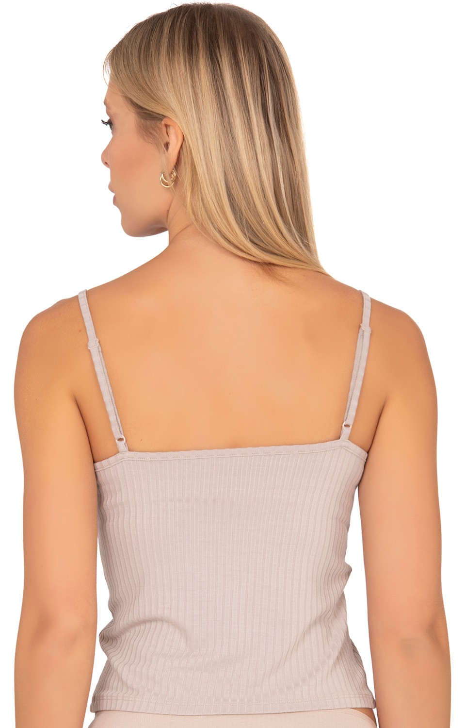 Özkan Underwear Özkan 27434 Kadın Viskon Kaşkorse Esnek Rahat Ayarlanabilir Ip Askılı Crop Atlet Büstiyer görsel 7