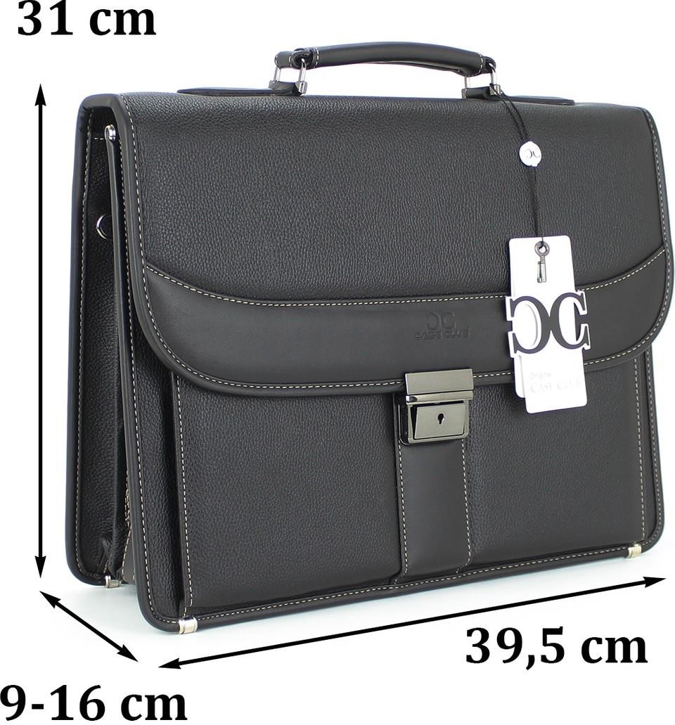 Case Club Deri Evrak Çantası Laptop Bölmeli 15.6 " Inç görsel 4