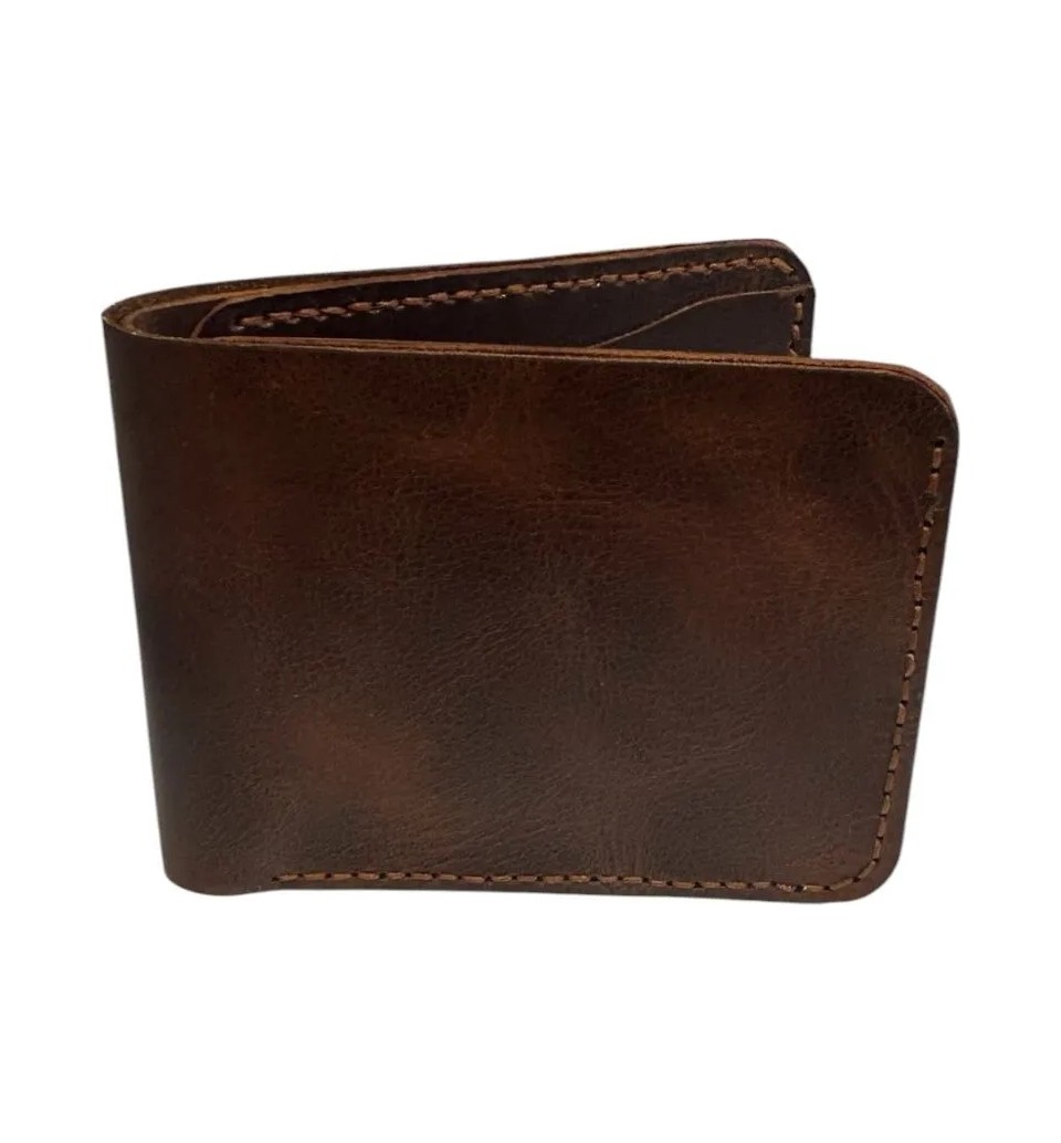 Parla Leather Bifold Klasik Hakiki Gerçek Deri Erkek Cüzdan Taba Rengi görsel 4