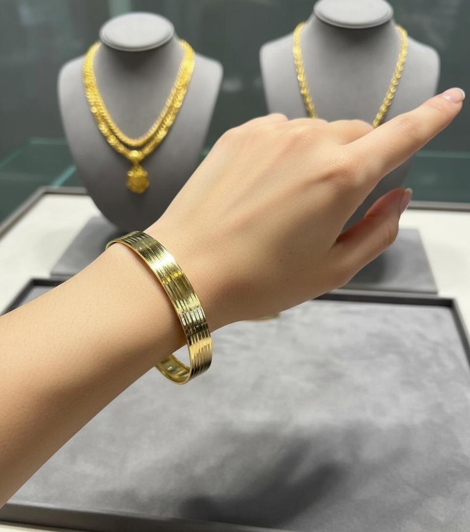 Kuyumcu Nurettin 10 gr (Gram) Ray Şarnel Bilezik Yatırımlık Işçiliksiz 22 Ayar Altın