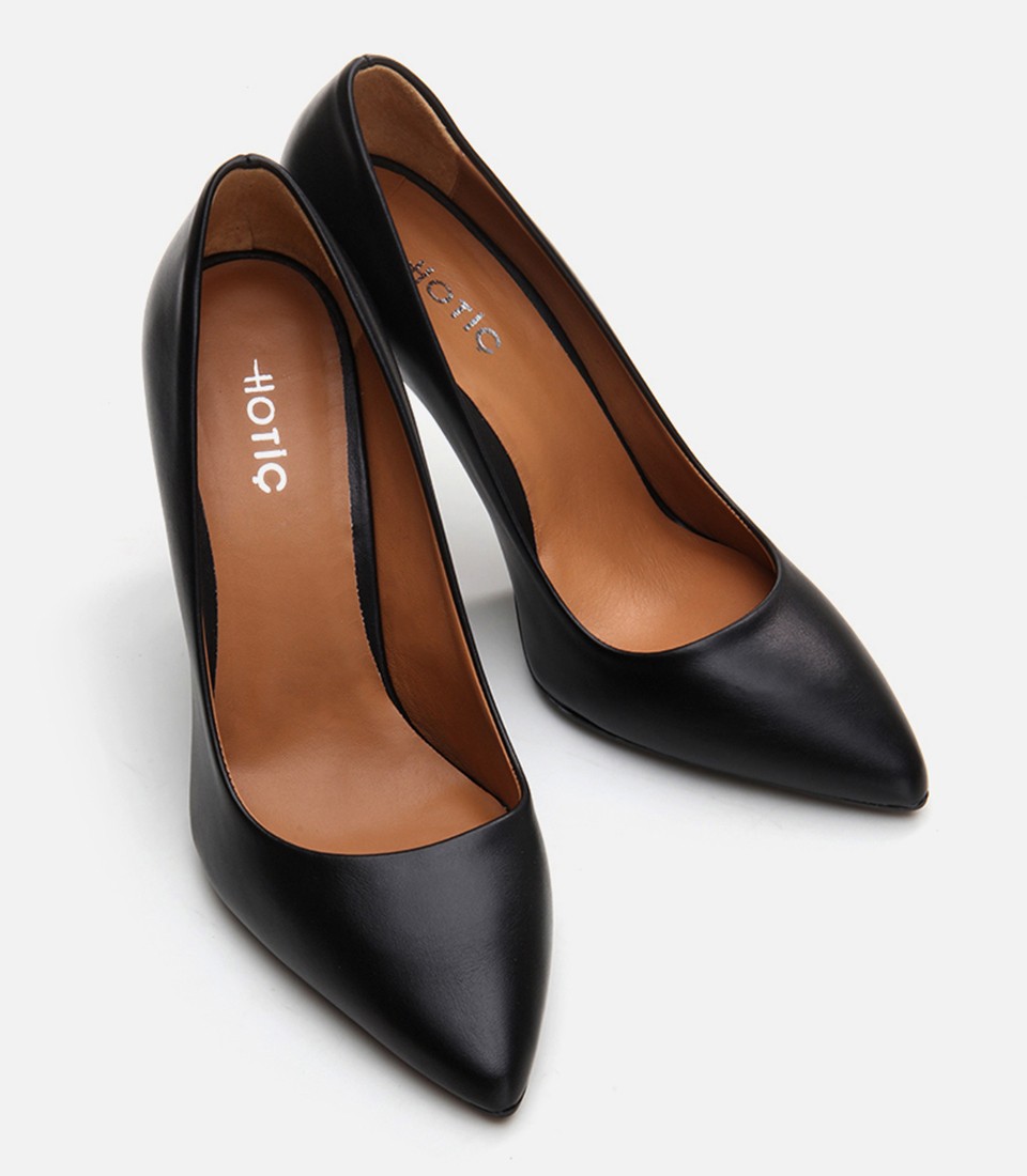 Hotiç Kadın Deri Siyah Stiletto görsel 3