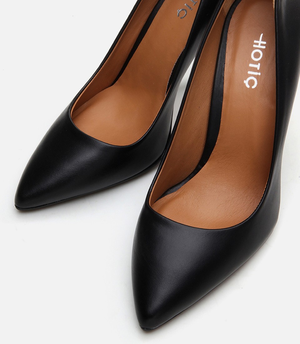 Hotiç Kadın Deri Siyah Stiletto görsel 4