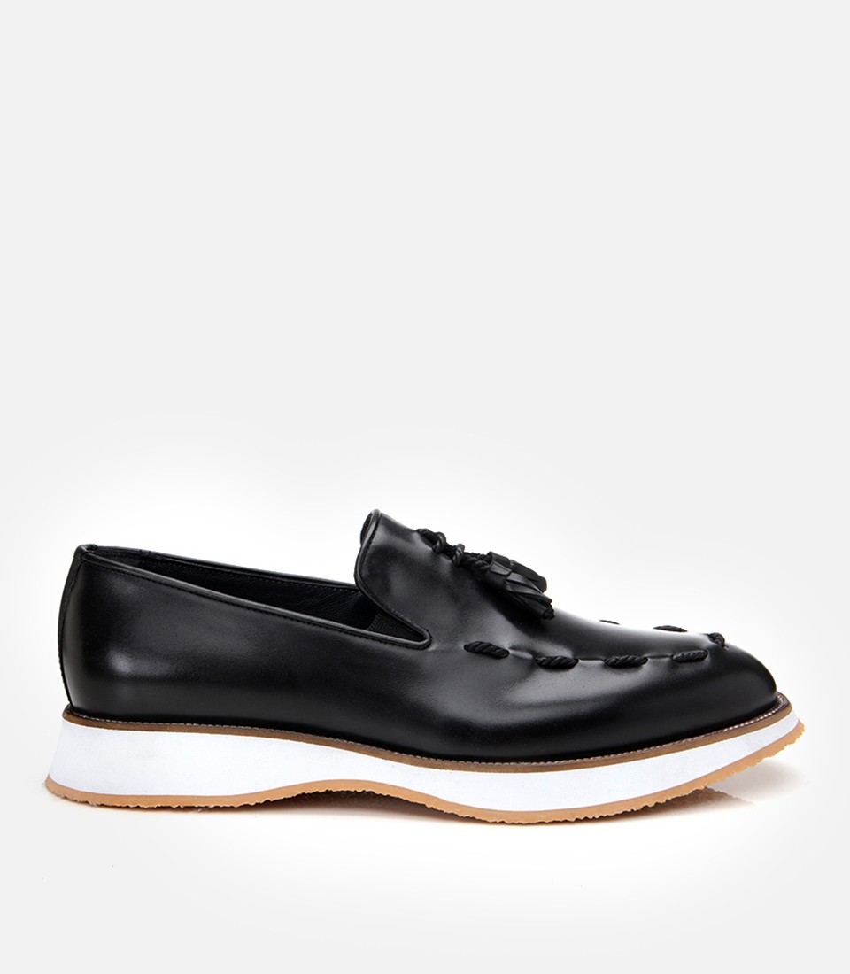 Master's Erkek Deri Kahverengi Püskül Detaylı Klasik Loafer görsel 7