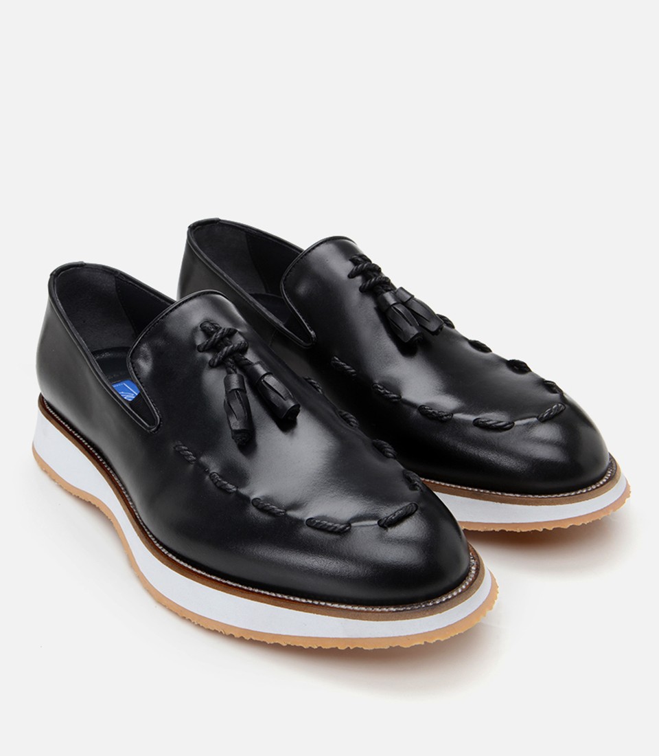 Master's Erkek Deri Kahverengi Püskül Detaylı Klasik Loafer görsel 8