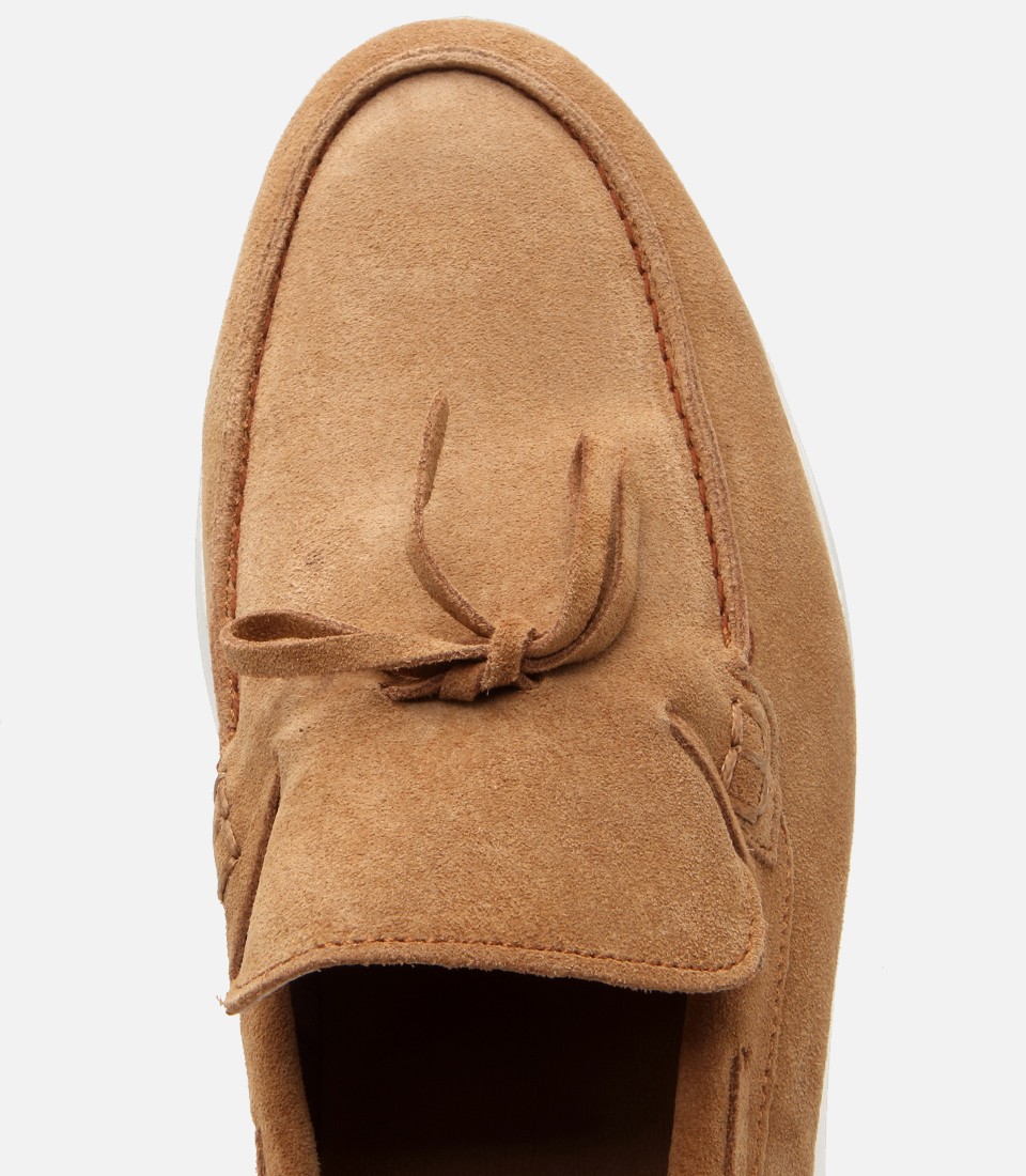 Hotiç Erkek Süet Deri Taba Bağcıklı Loafer görsel 4