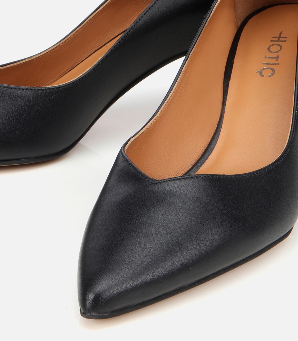 Hotiç Kadın Deri Siyah İnce Topuklu Stiletto görsel 6