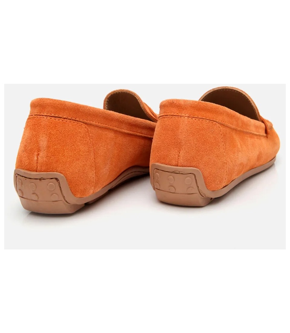 Hotiç Kadın Süet Deri Taba Günlük Loafer görsel 6
