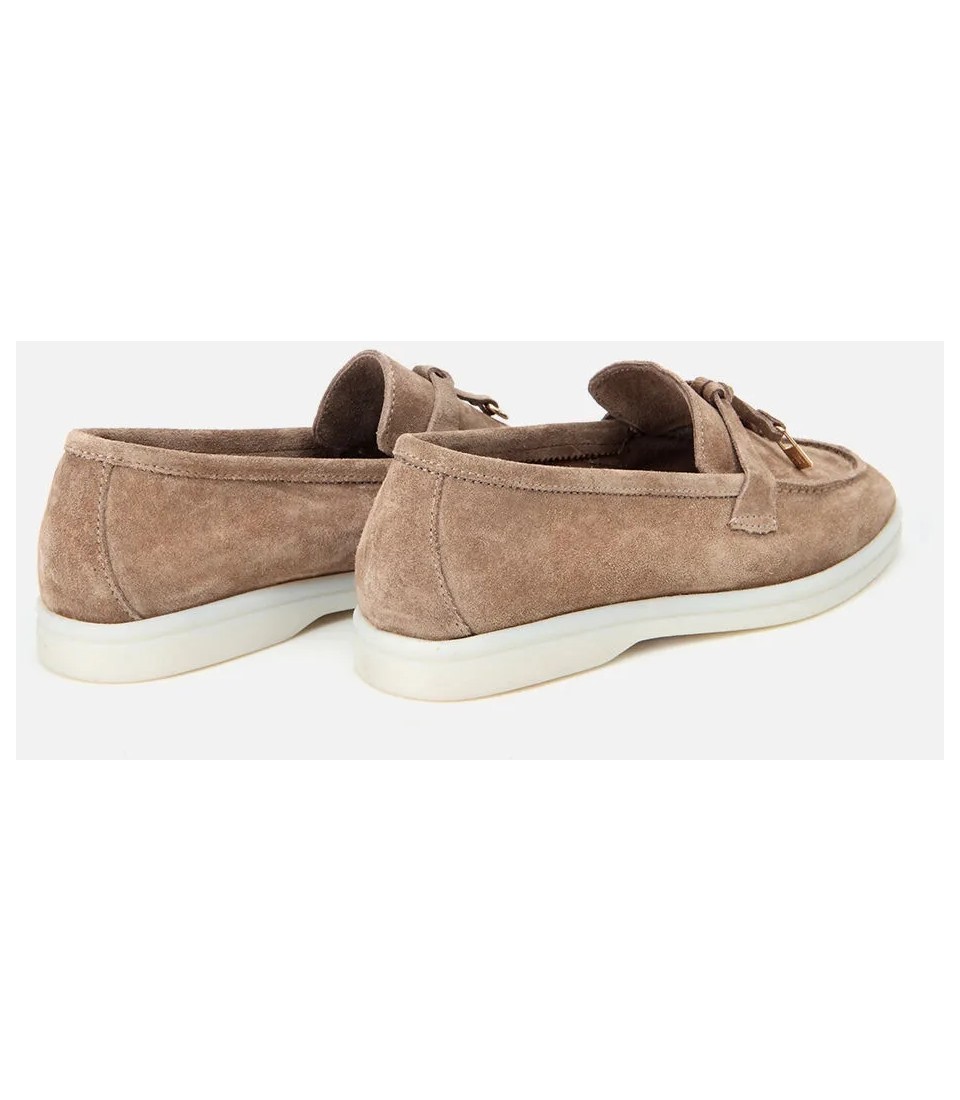 Hotiç Kadın Deri Bej Loafer görsel 6