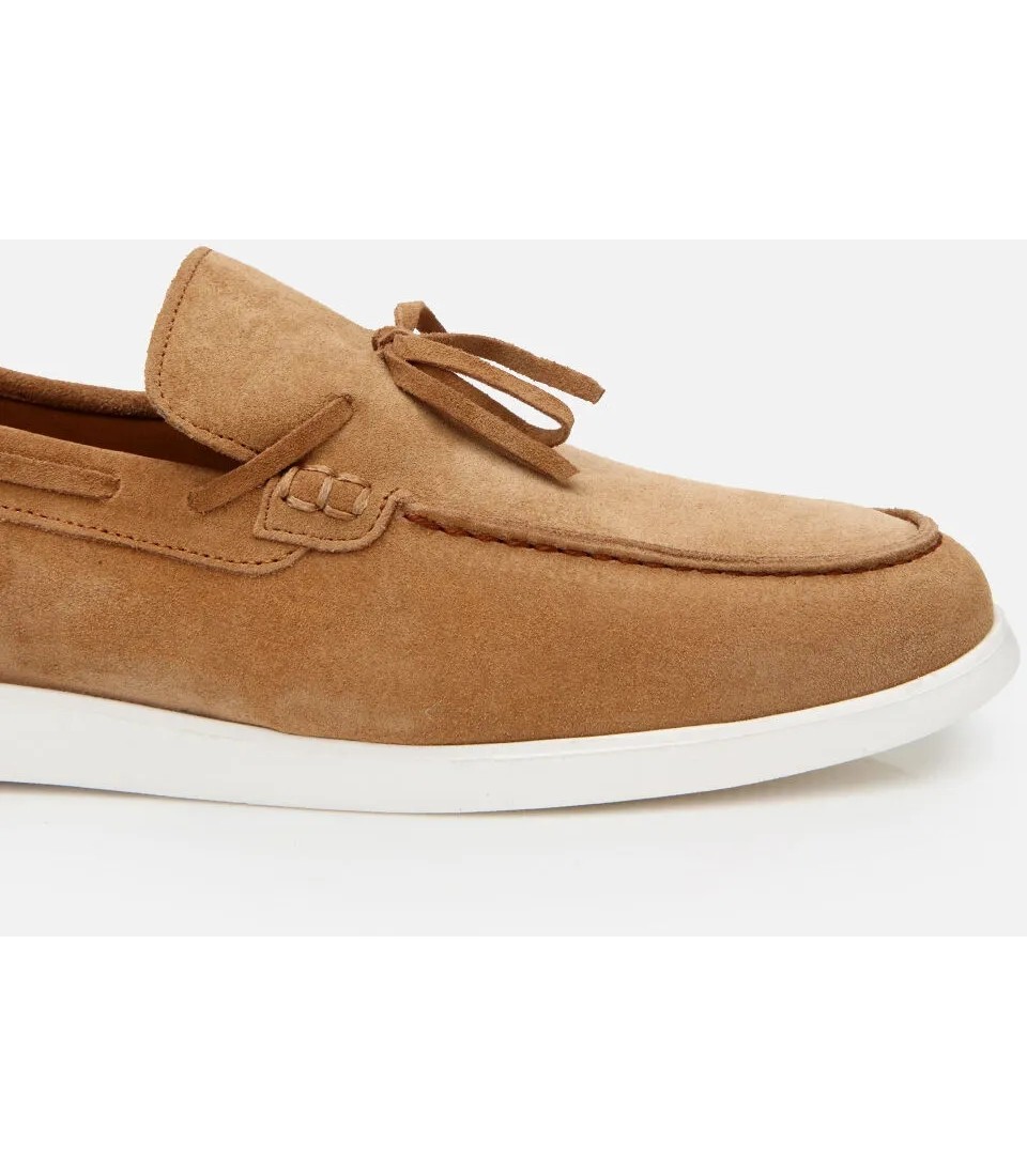 Hotiç Erkek Süet Deri Taba Bağcıklı Loafer görsel 7