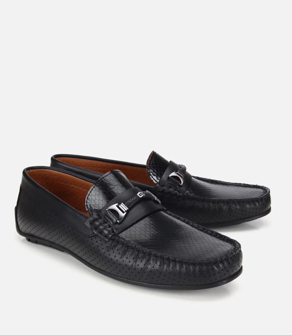 Hotiç Erkek Deri Kahverengi Tokalı Günlük Loafer görsel 8