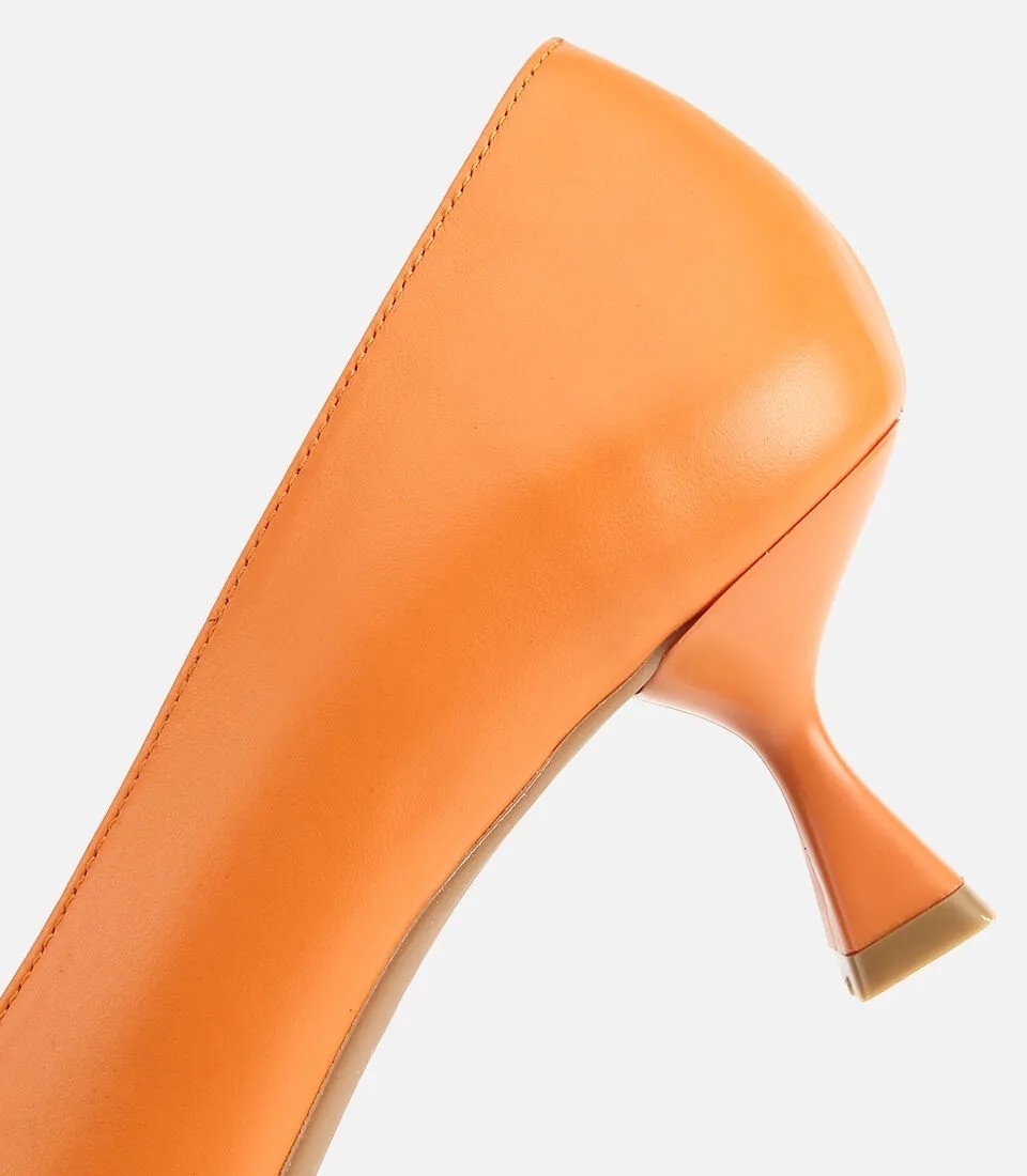 Hotiç Kadın Deri Sarı Kısa Topuklu Stiletto görsel 6
