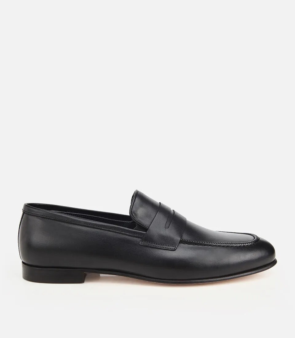 Hotiç Erkek Deri Siyah Klasik Loafer