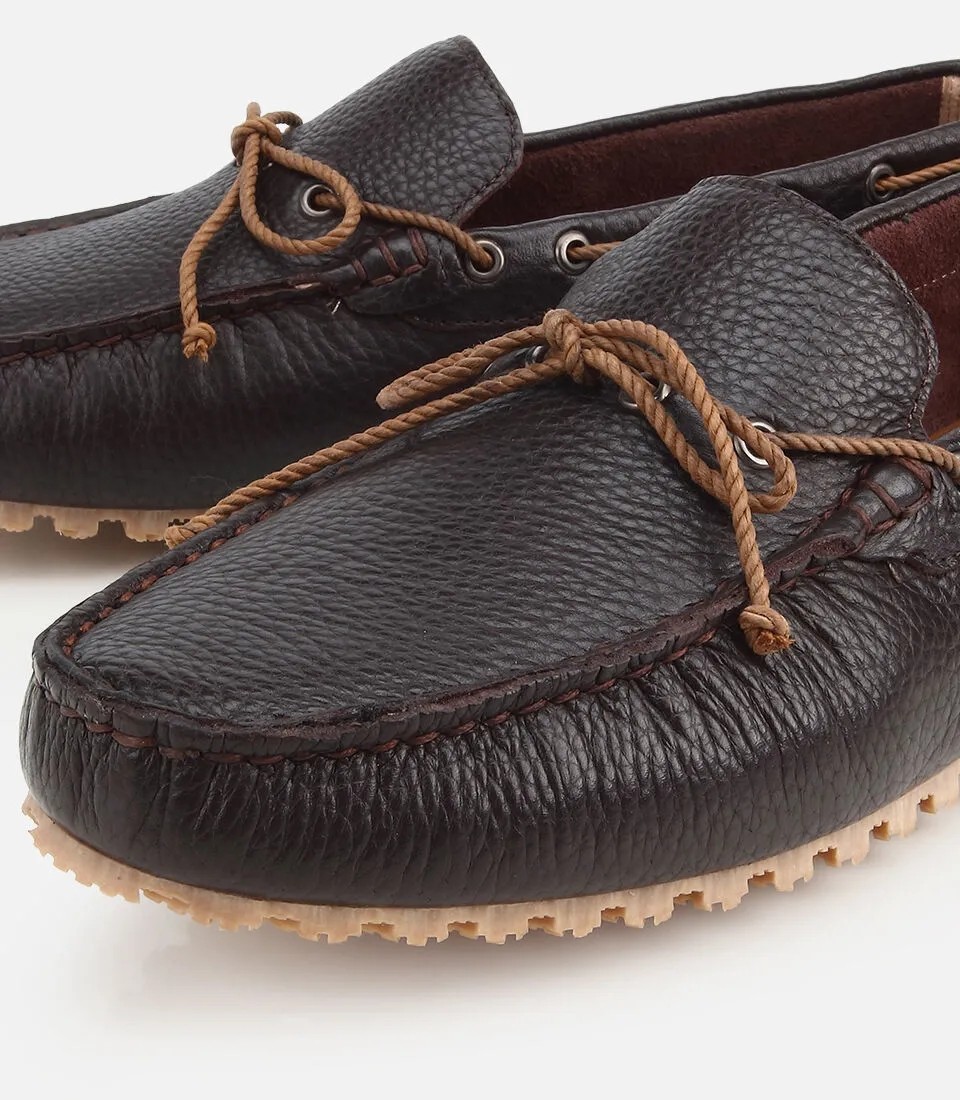 Hotiç Erkek Deri Siyah Püskül Detaylı Günlük Loafer görsel 3