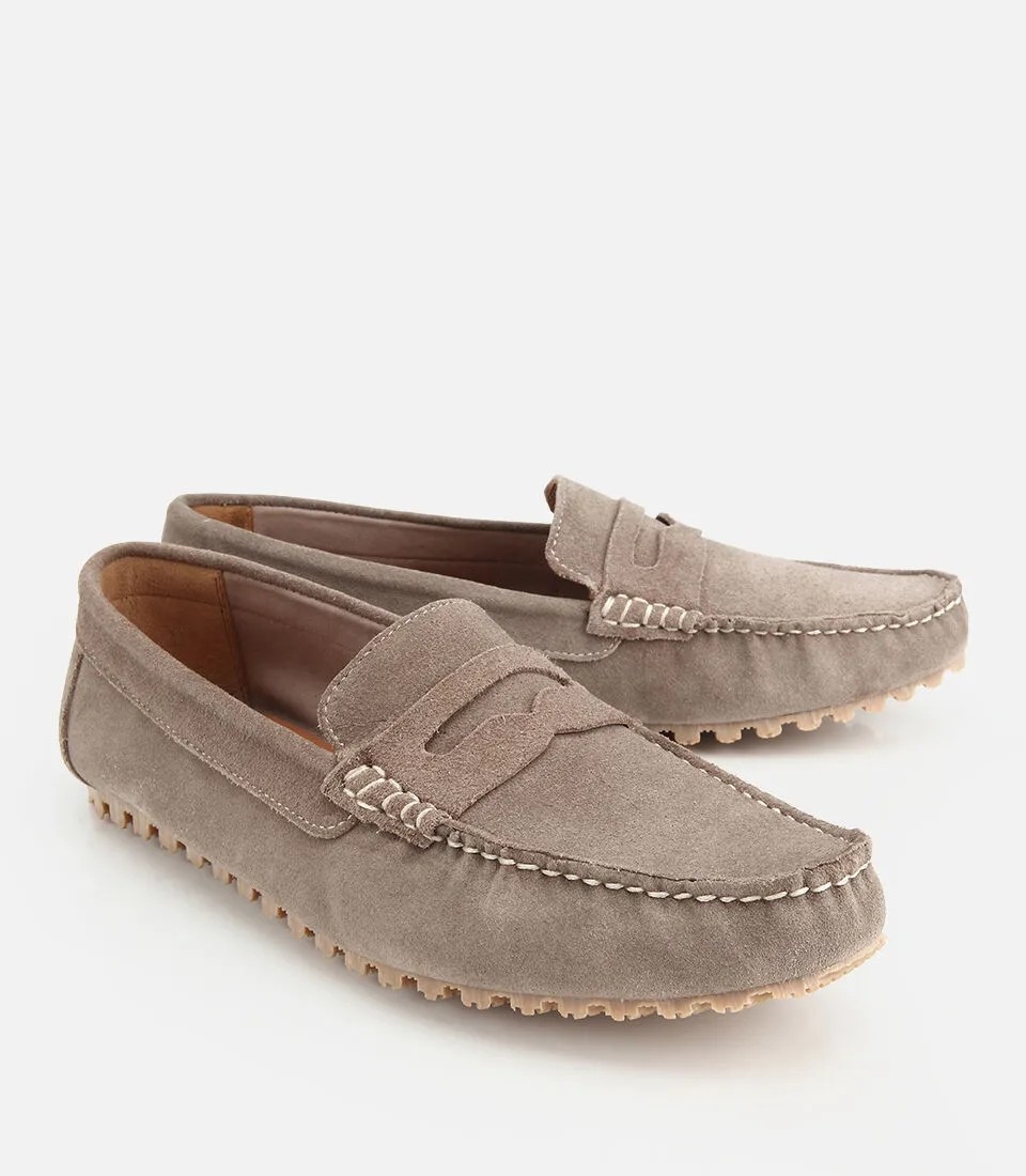 Hotiç Erkek Süet Deri Bej Rahat Günlük Loafer görsel 8