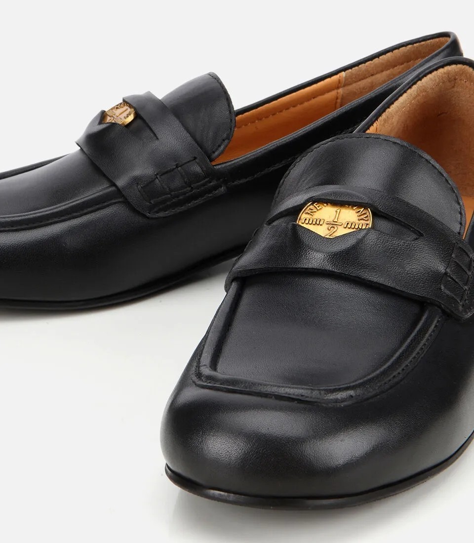 Hotiç Kadın Deri Siyah Klasik Loafer görsel 3