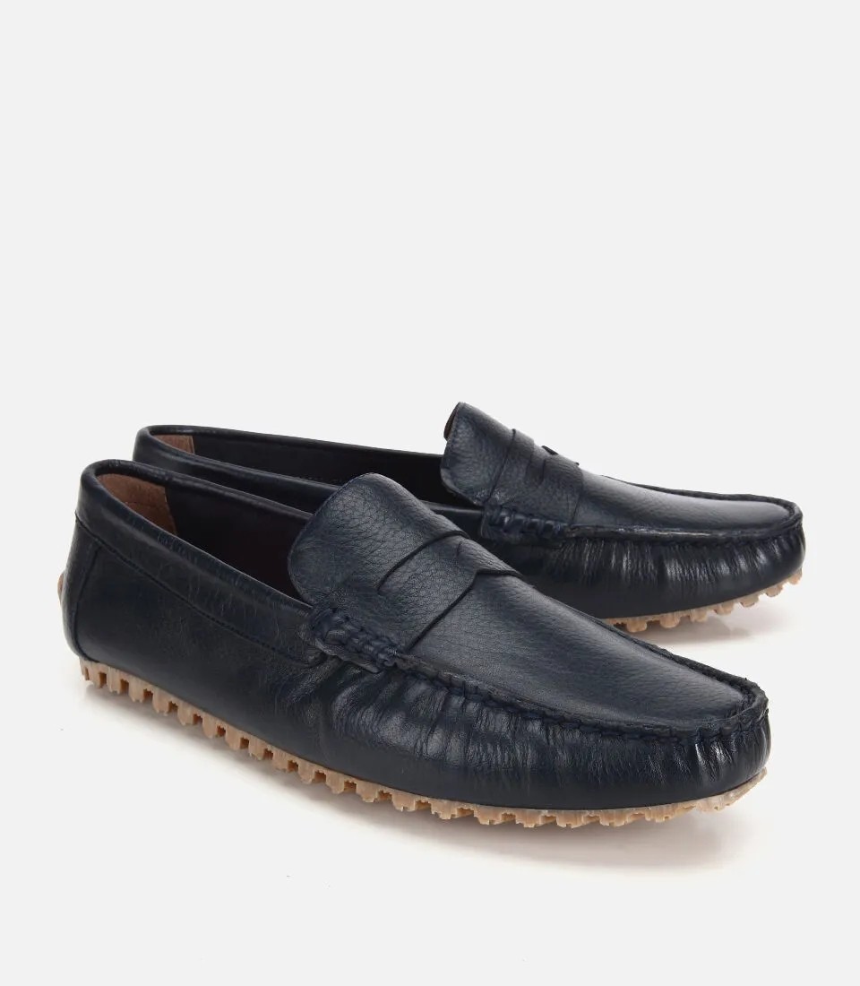 Hotiç Erkek Deri Lacivert Comfort Günlük Loafer görsel 2