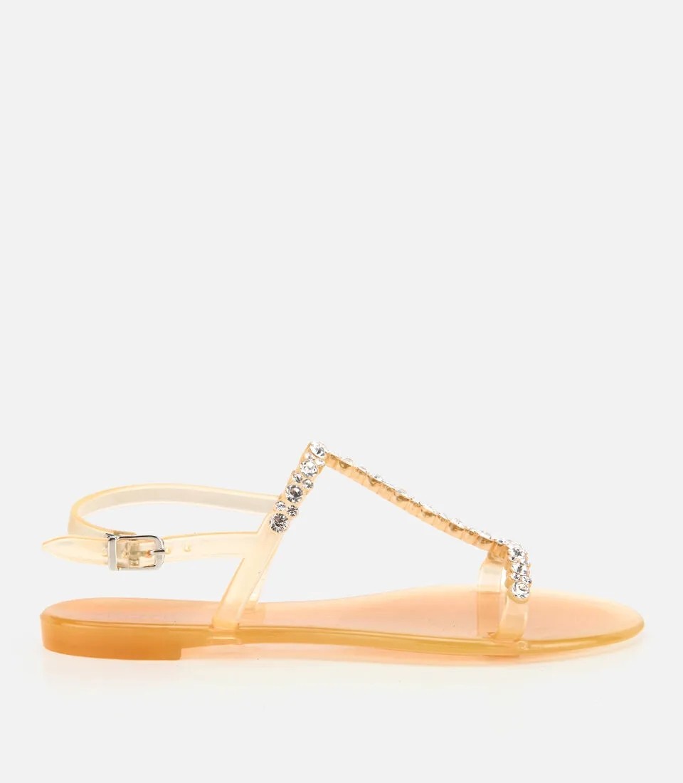 Hotiç 01SAH327020A000 KADIN Lame Taş Detaylı Limited Düz Sandalet
