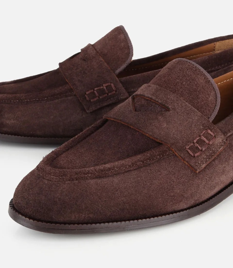 Hotiç 01AYH329500A340 KADIN Süet Deri Taba Yumuşak Dokulu Klasik Loafer görsel 3