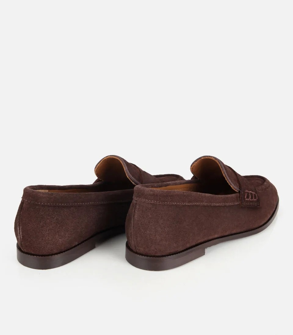 Hotiç 01AYH329500A340 KADIN Süet Deri Taba Yumuşak Dokulu Klasik Loafer görsel 4