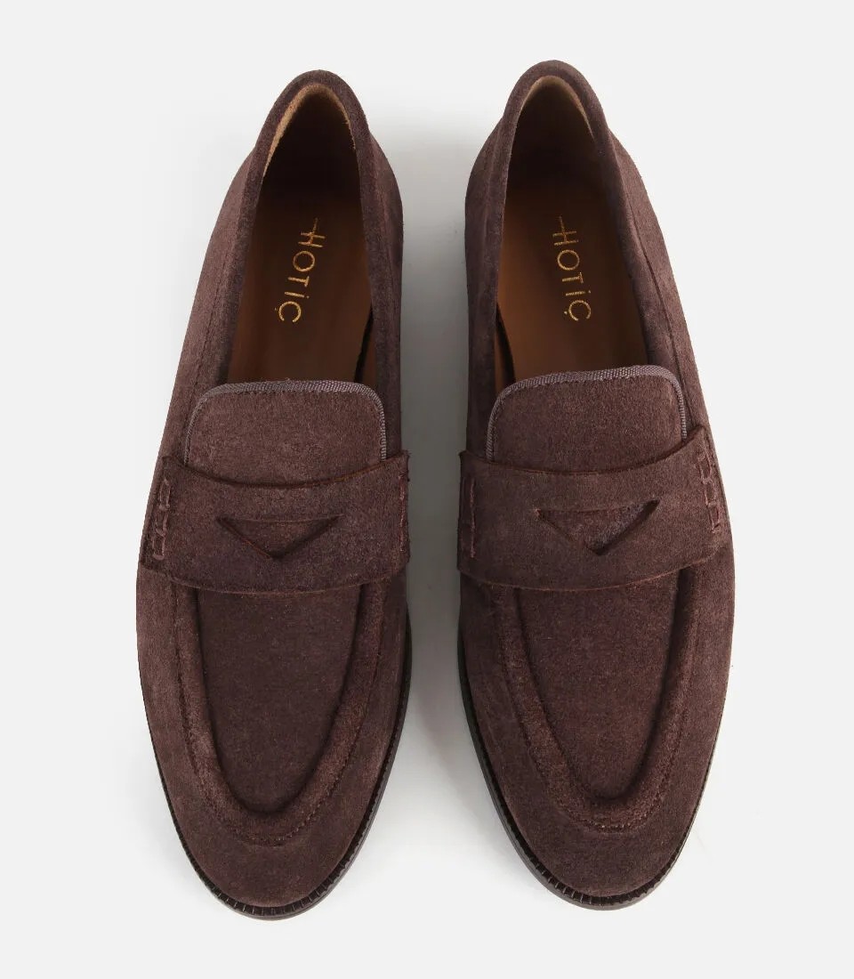 Hotiç 01AYH329500A340 KADIN Süet Deri Taba Yumuşak Dokulu Klasik Loafer görsel 6