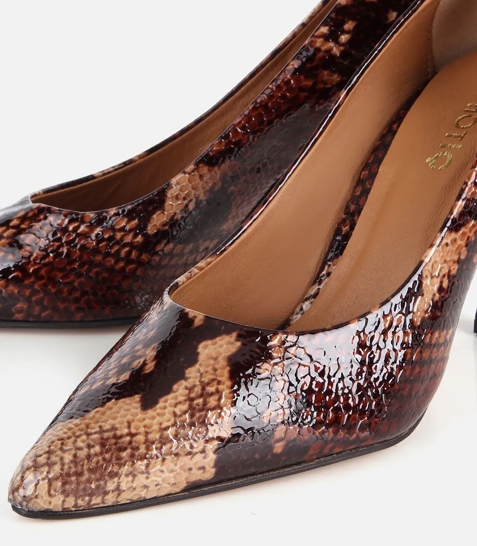 Hotiç 01AYH336270A540 KADIN Deri Gold Ince Topuklu Stiletto görsel 3